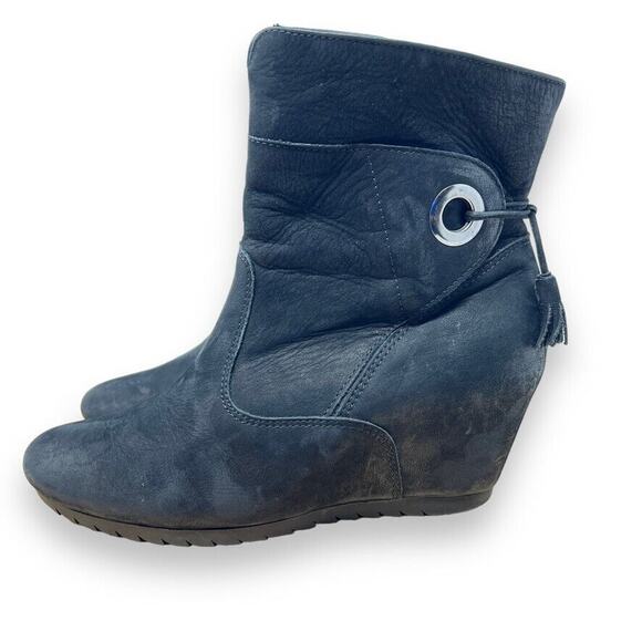 Paul Green Muncken Hidden Wedge Leather Ankle Booties Women's 3 US 5.5 - Picture 1 of 13